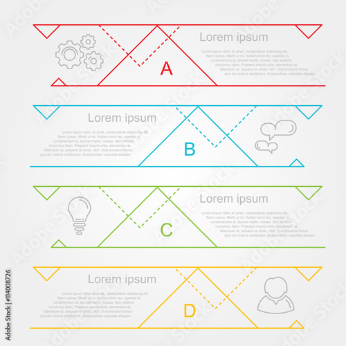 modern number list infographic banner