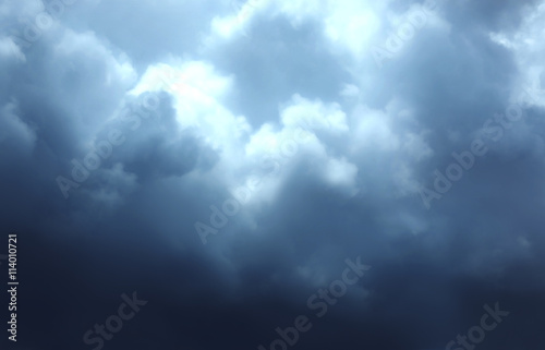 Clouds in blue sky