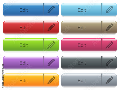 Edit captioned menu button set
