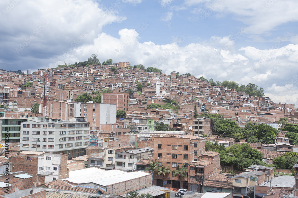 Medellin - Colombia, June 18 2016. Overview of the quarter El Salvador. 