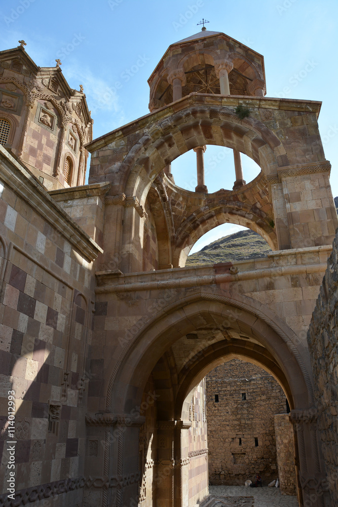 Architecture of Saint Stepanos Armenian monastery in Iran