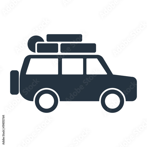  minivan icon - travel 100 set