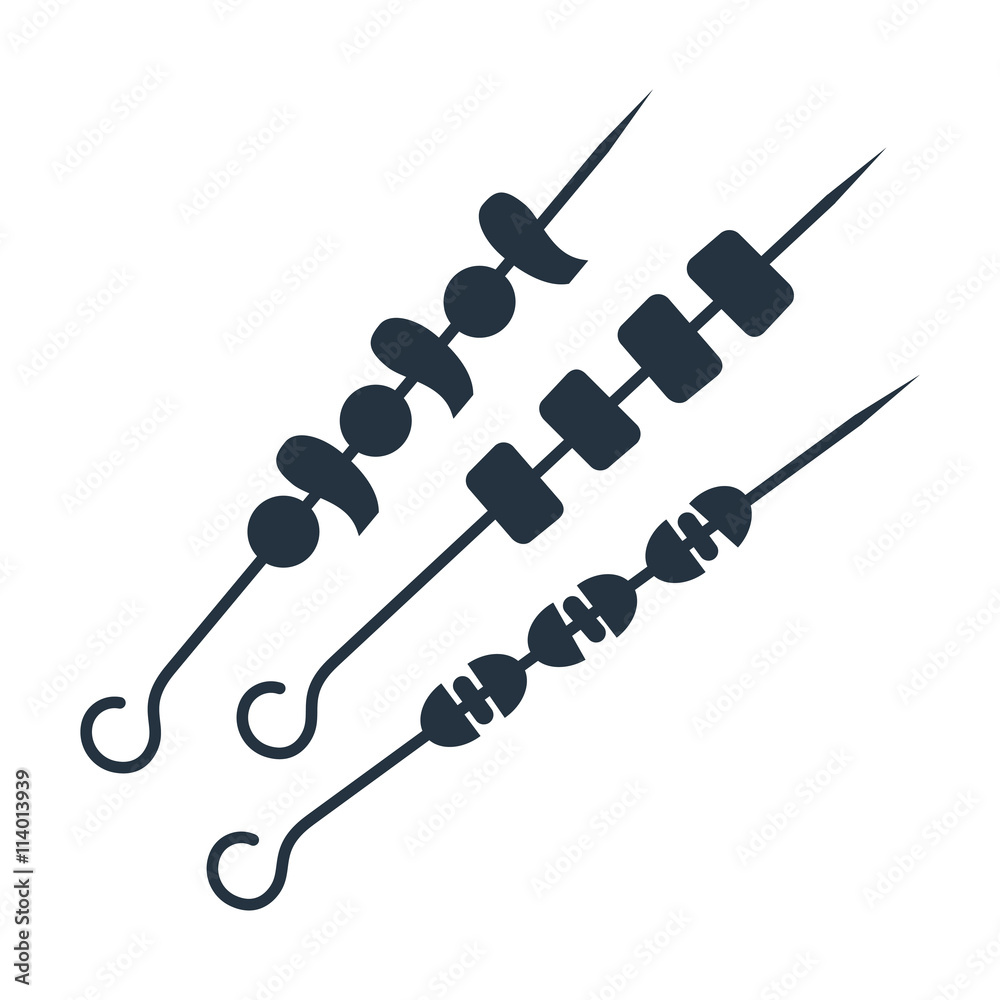 caucasian barbecue, kebab icon - travel 100 set caucasian barbecue, kebab icon - travel 100 set