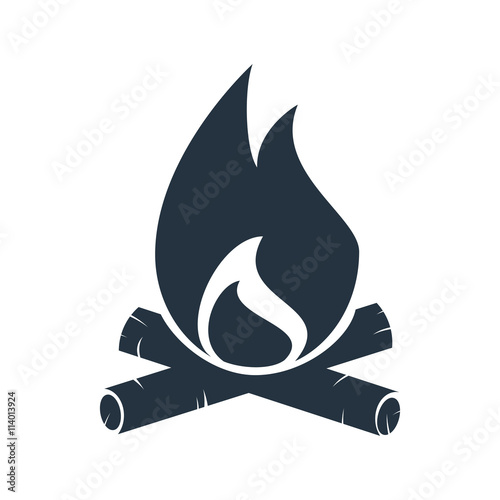 campfire icon - travel 100 set
