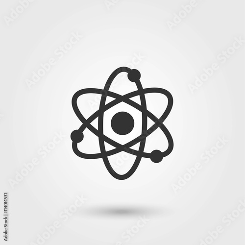 Atom. AtomVector. Flat Icon. Atom Icon Picture.