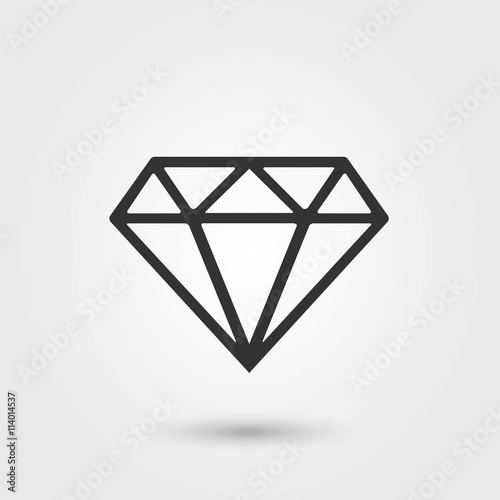 Diamond.Diamond Icon Vector. Flat Icon. Diamond Icon Picture.