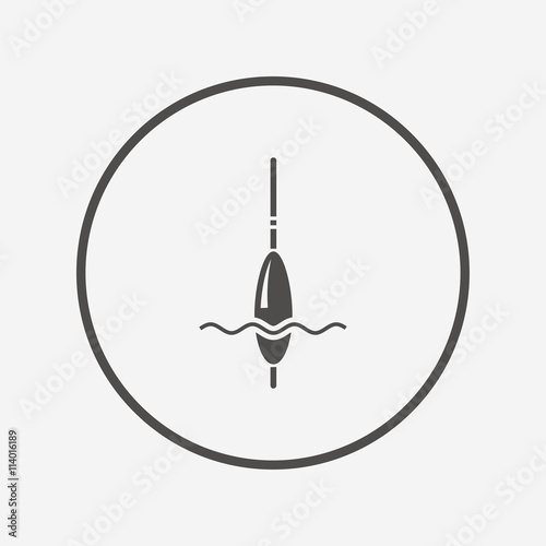 Fishing sign icon. Float bobber symbol.