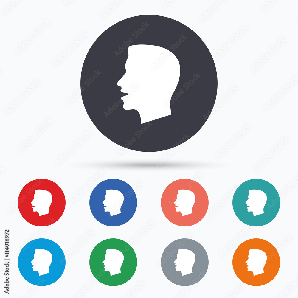 Talk or speak icon. Loud noise symbol. Talk or speak icon. Loud noise symbol.