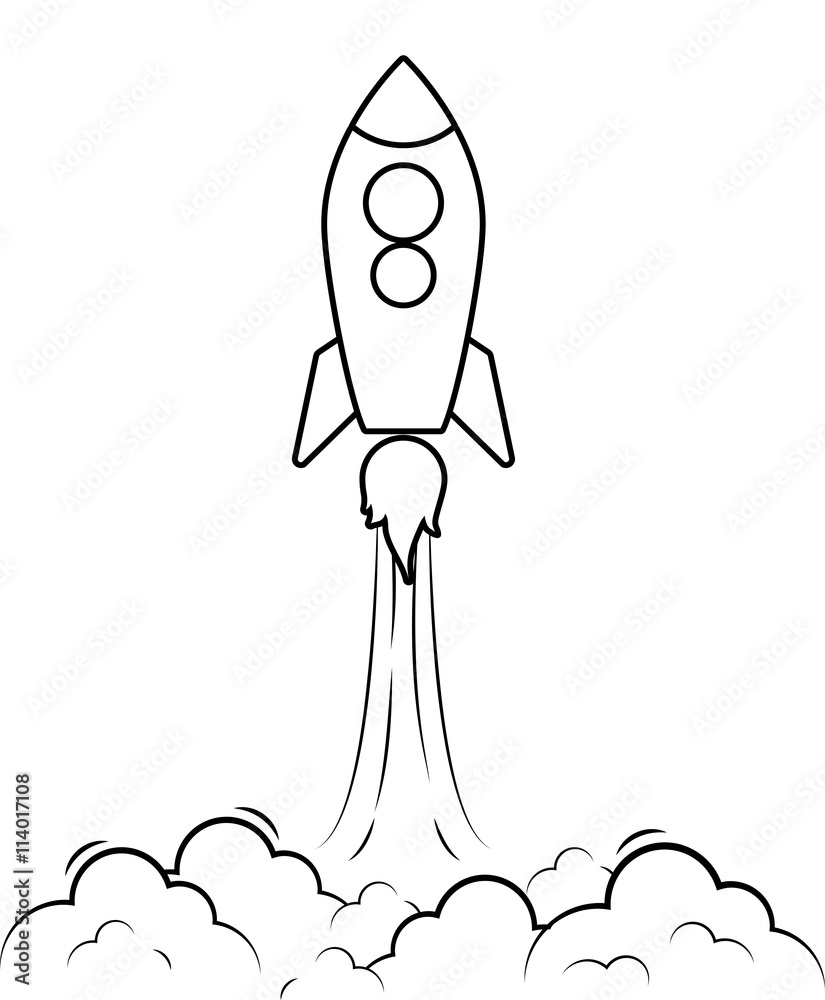 Icon design of rocket Icon design of rocket