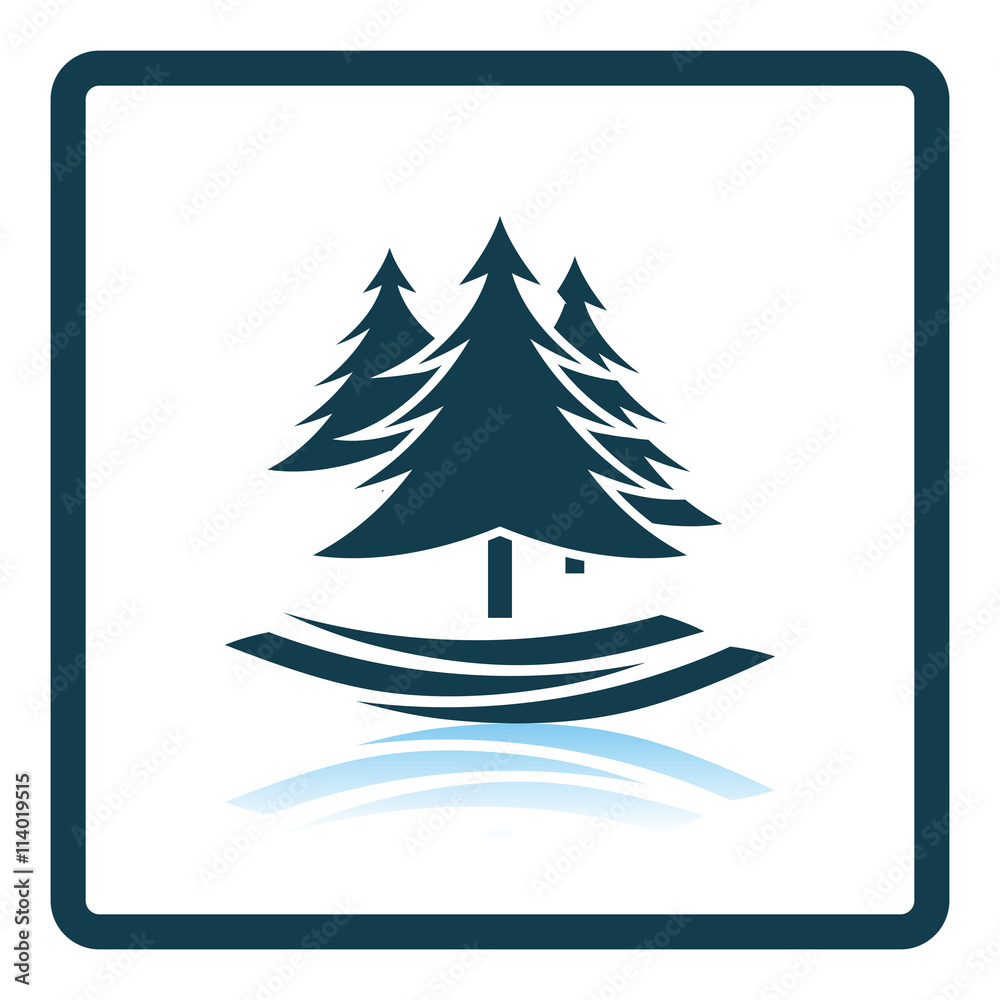 Fir forest icon Fir forest icon