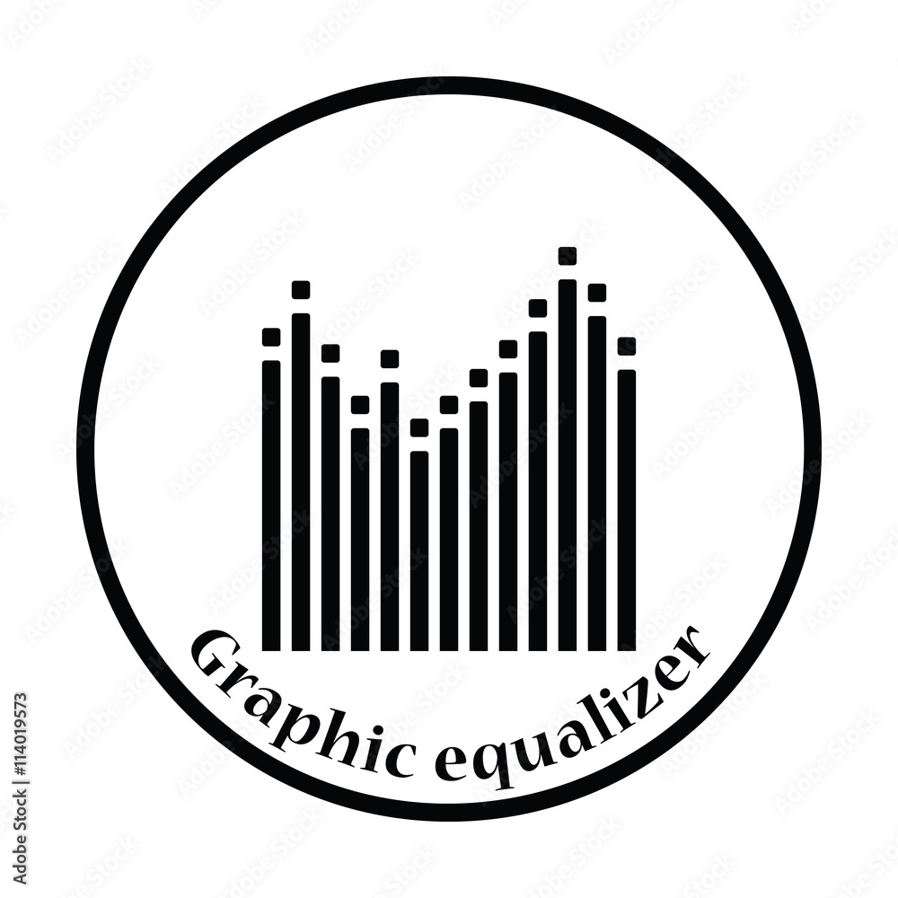 Graphic equalizer icon Graphic equalizer icon