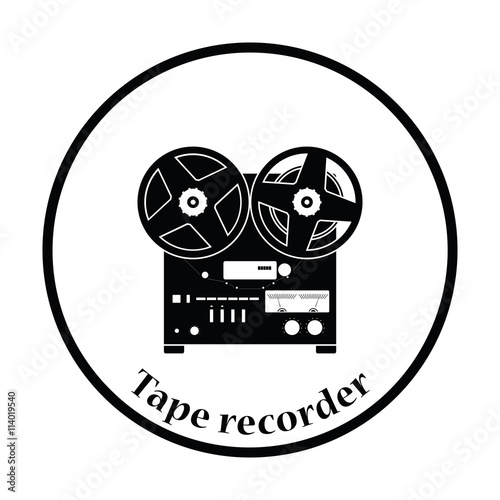 Reel tape recorder icon