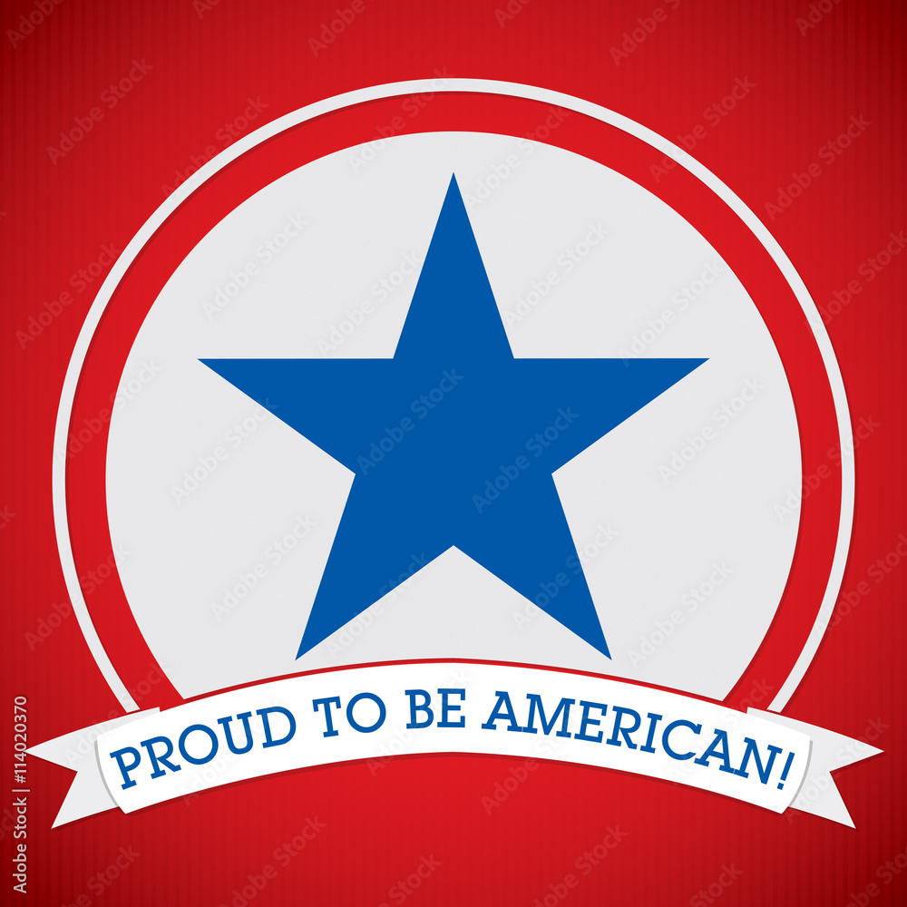 4th of July circle label card in vector format. 4th of July circle label card in vector format.