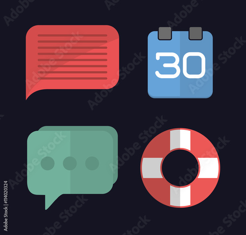 Free Download Media design. Colorfull icon set. Vector graphic - GFXLoad