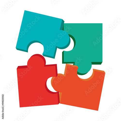 colored puzzle pieces