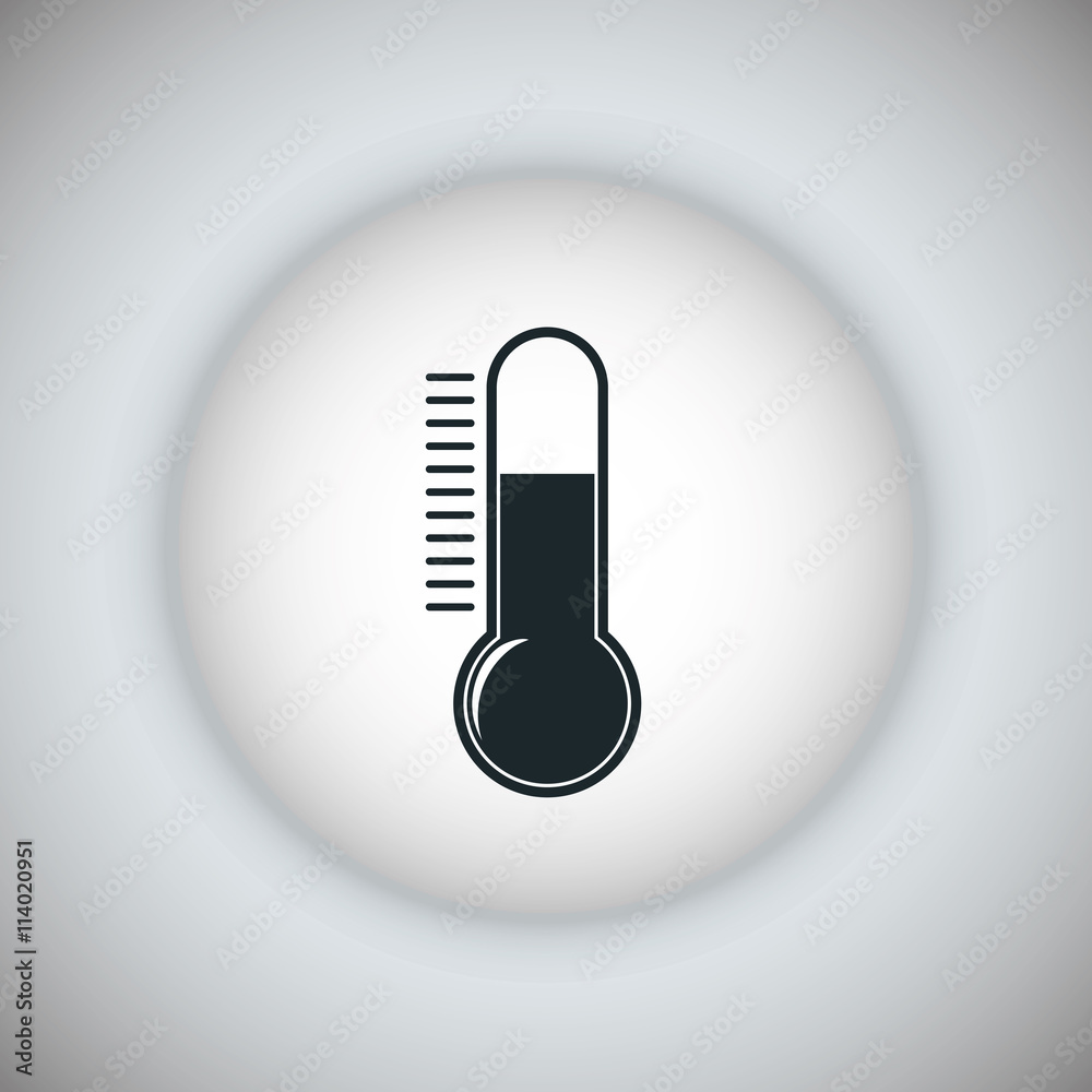 Thermometer icon. Science and Medical design. Vector graphic Thermometer icon. Science and Medical design. Vector graphic