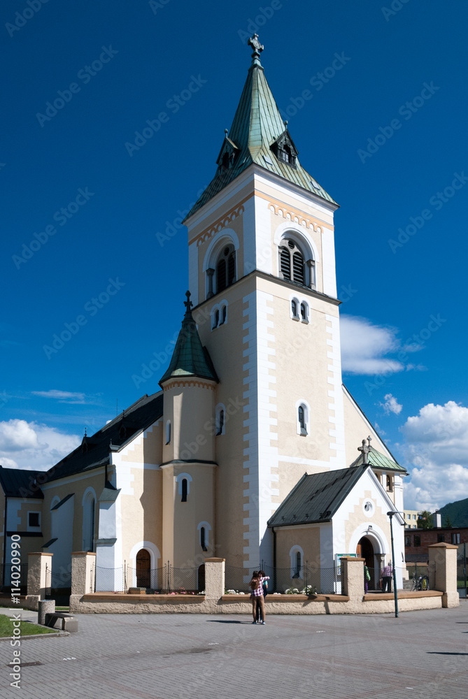 Church in Kusycke Nove Mesto, Kysuce,  Slovakia