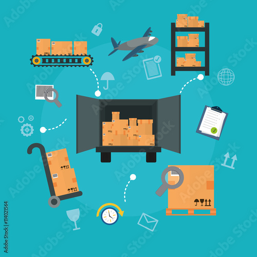 Delivery design illustration