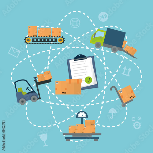 Delivery design illustration