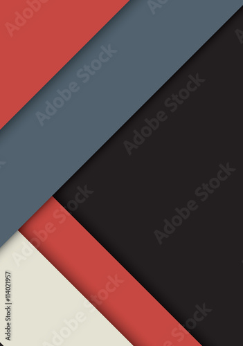 Abstract modern shape material design style. Material design for