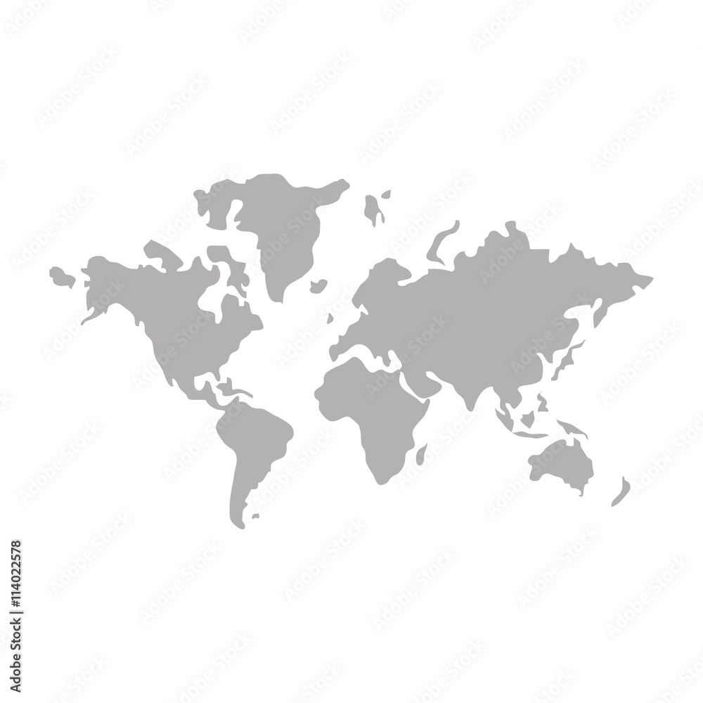 world map icon design