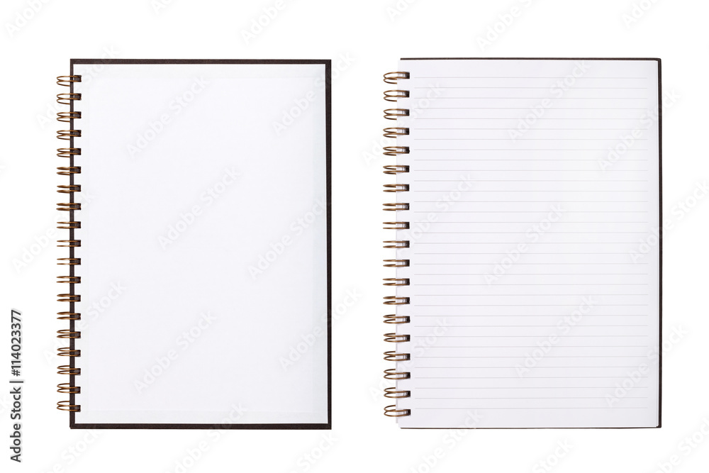 Blank notebook or notepad with line paper Blank notebook or notepad with line paper