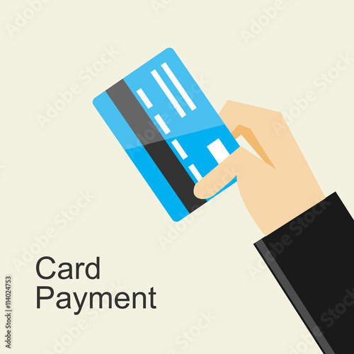 Card payment illustration concept.

