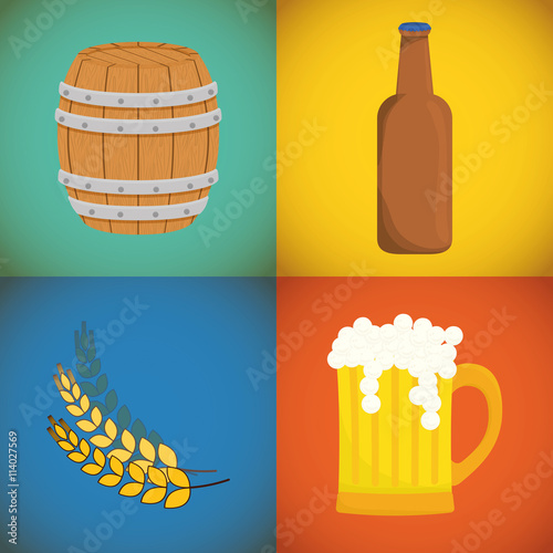 Beer design. illuistration