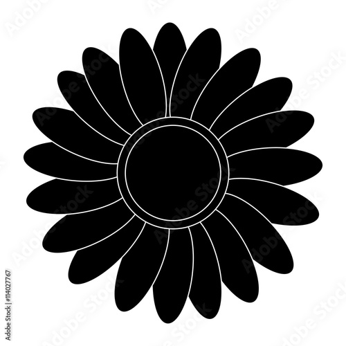black flower icon
