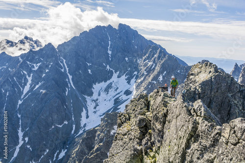 On the exposed ridge.