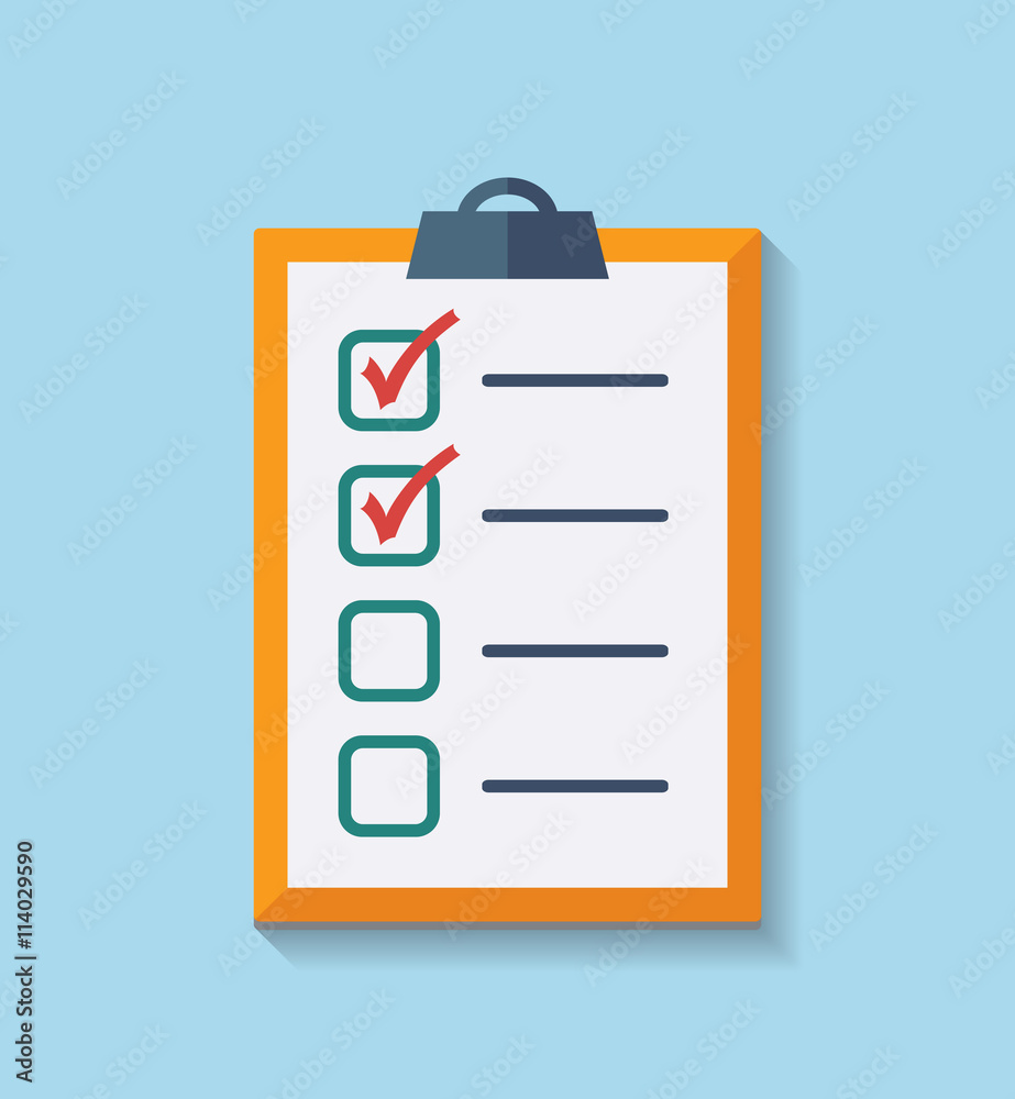 Check List Flat Icon. Check List Flat Icon.