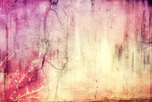 abstract grunge wall texture pink and yellow vintage background