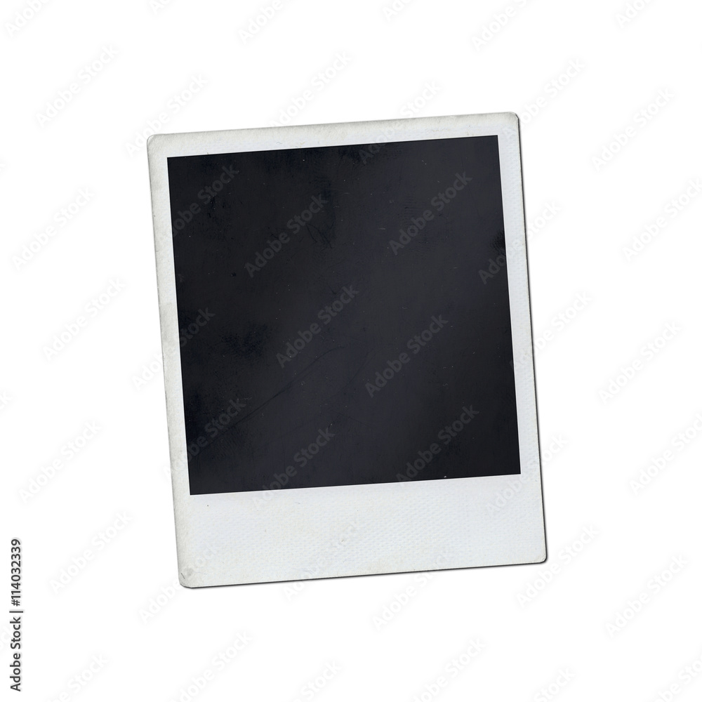 Instant polaroid photo frame isolated on white background Instant polaroid photo frame isolated on white background