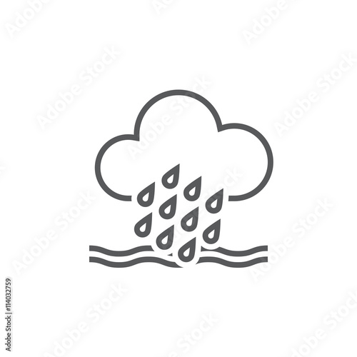 Flood weather icon
