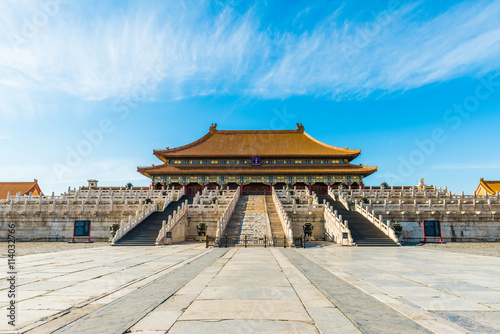 Hall of Supreme Harmony, Forbidden City in Beijing, China photo