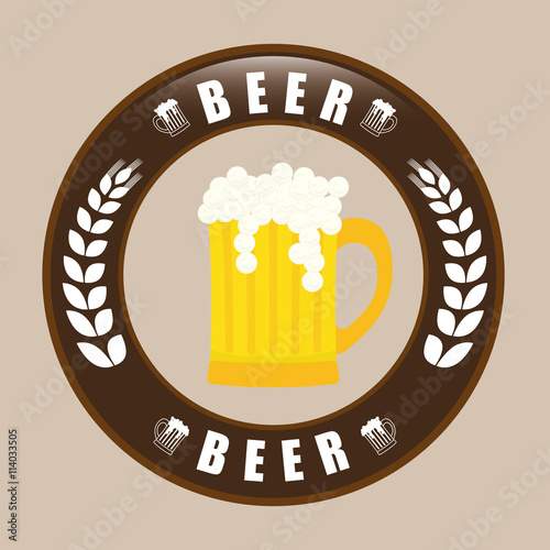 Beer design. illuistration