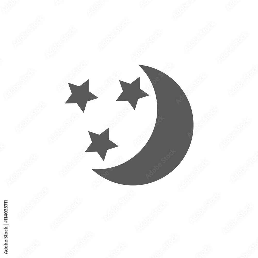 moon and stars icon moon and stars icon