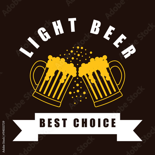 Beer design. illuistration