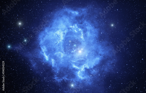 Tableau sur toile Milky way stars and star-dust in deep space / cosmos.