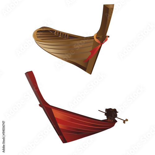 Traditional longtail boat in thailand