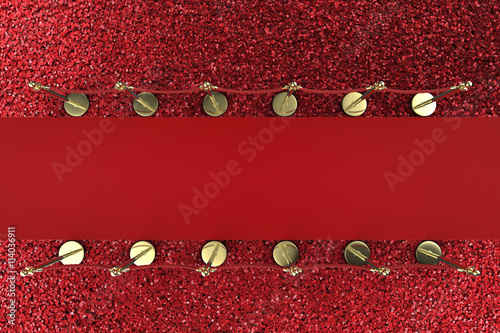 top view red carpet with rope barrier