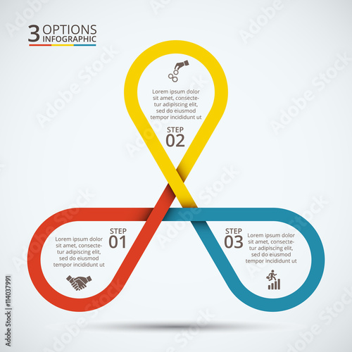 Vector infographic design template.