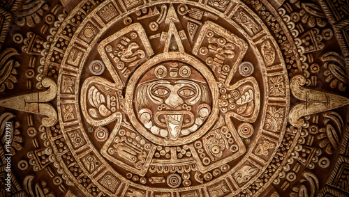 Pagan ornament of a tribe Maya texture photo