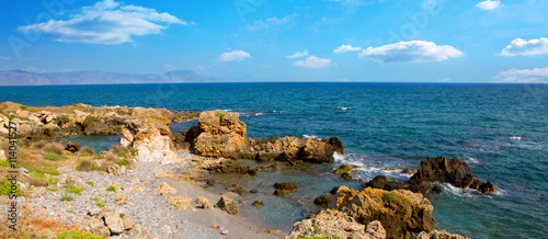 Beautiful natural rocks on Crete island.