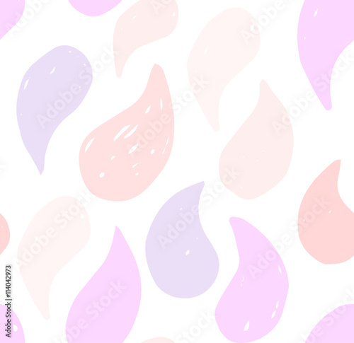 Vector seamless pattern with colored drops.