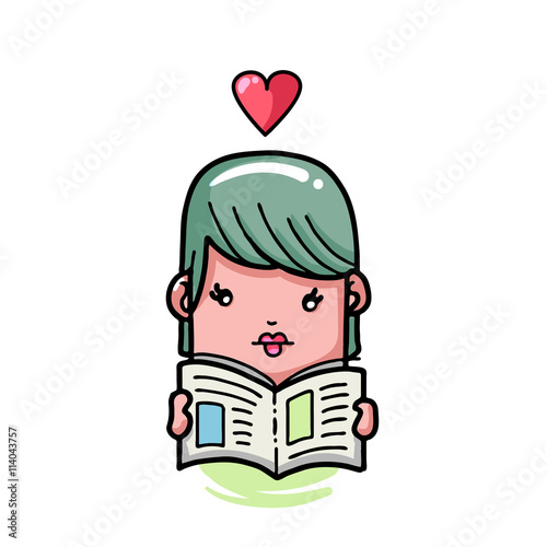 People reading