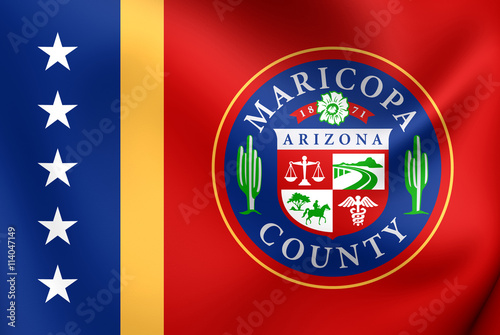 Flag of Maricopa County, USA. photo
