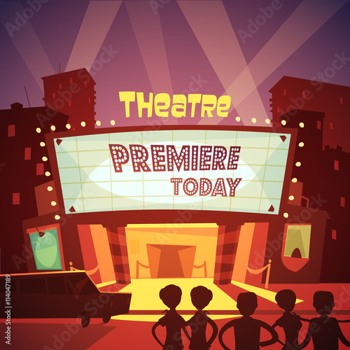 Theatre Building Illustration