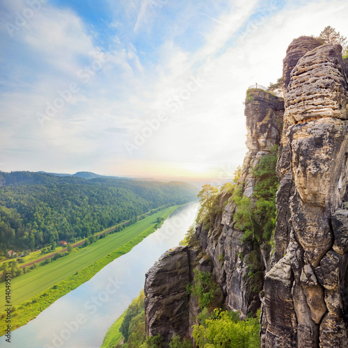Foto Saxon Switzerland national park landscape, Germany