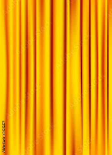 golden yellow silky curtain texture background